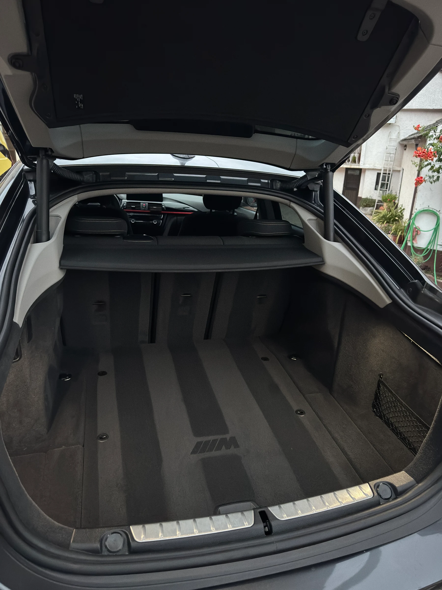 Finished stencil pattern across a detailed cargo area